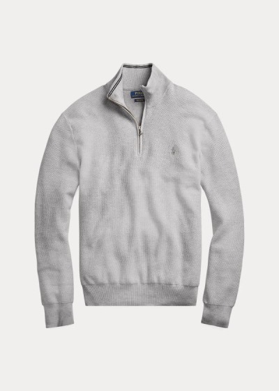 Polo Ralph Lauren Cotton Half-Zip Striktrøje Herre Danmark (SQUNL5904)